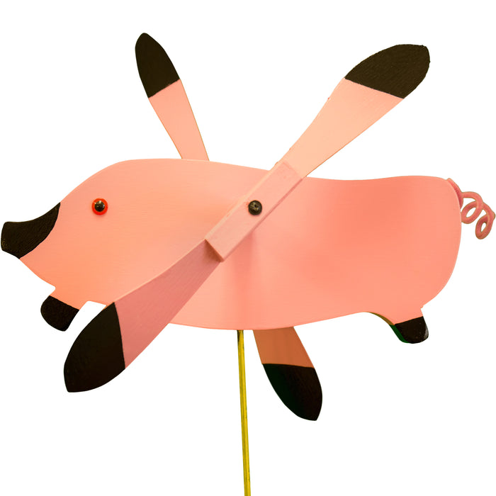 Flying Pig Whirlybird Wind Spinner