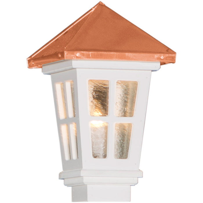 Colonial Copper Roof White Lantern
