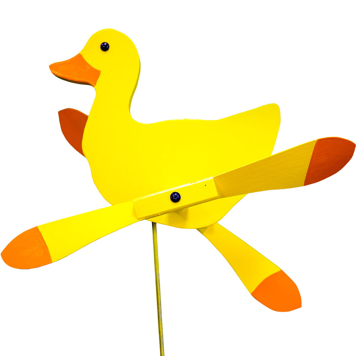 Yellow Duck Whirlybird Wind Spinner