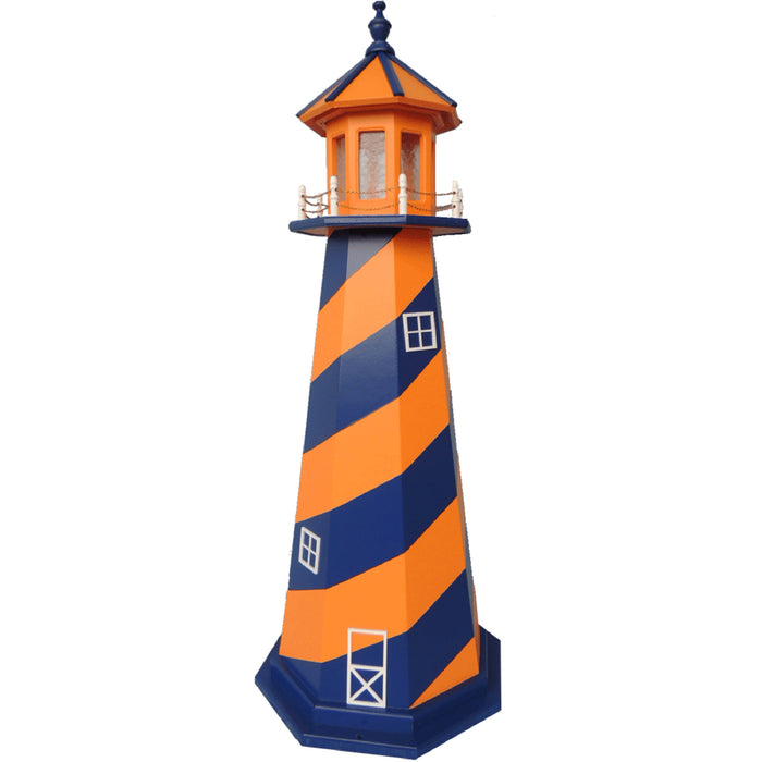 New York Mets Colors Wooden Lighthouse