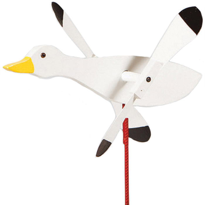 Snow Goose Whirlybird Wind Spinner
