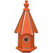 Amish Vibrance Copper Trimmed Bluebird House - Orange