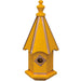 Amish Vibrance Copper Trimmed Bluebird House - Yellow