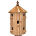 Amish 10-Hole Staybrite Copper Low Roof Cedar Condo Birdhouse
