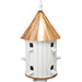 Amish 10-Hole Staybrite Copper Tall Roof Wooden Condo Birdhouse