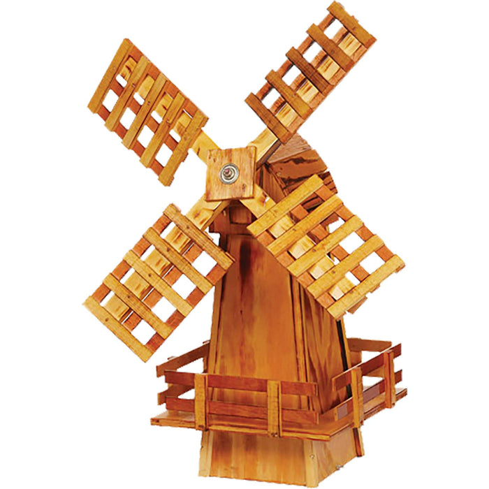 Amish Small Decorative Wooden Windmill