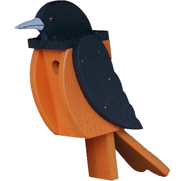 Woodpecker Family Amish Handcrafted Bird House