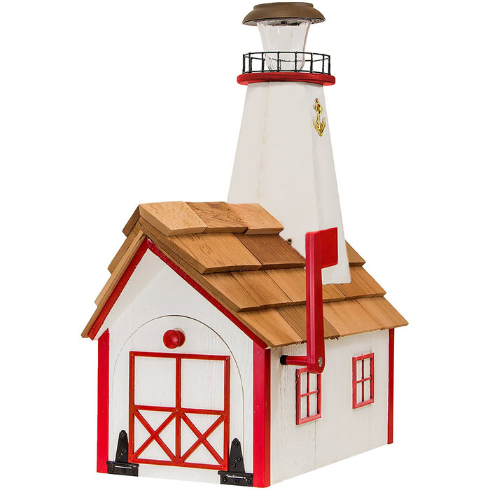 Sandy Hook Solar Lighthouse Amish Mailbox