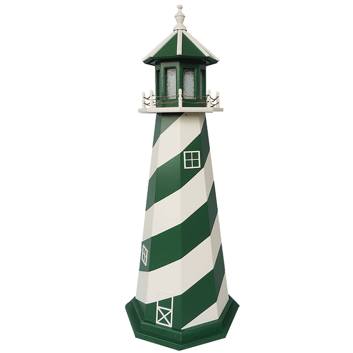 New York Jets Colors Wooden Lighthouse
